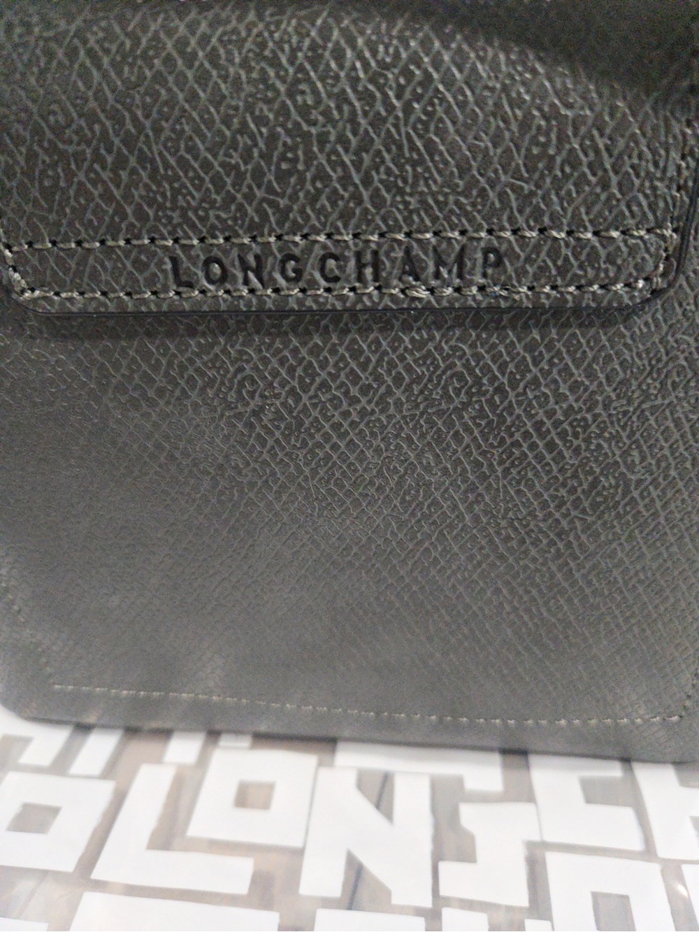 Longchamp small gray purse Tote Bag leather epure - Picture 3 of 5